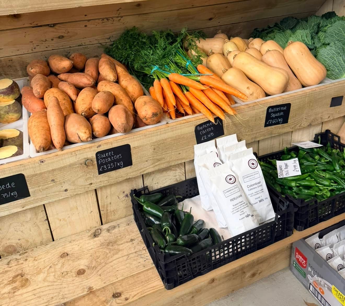 Yild farm shop produce display